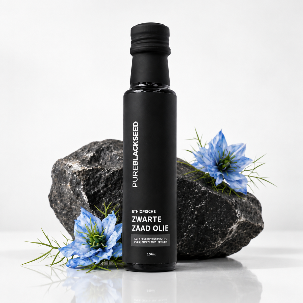 Fles Ethiopische zwartezaadolie van Pure Black Seed 100 ml
